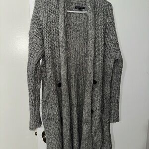 American Eagle Outfitters Heather Gray Cardigan